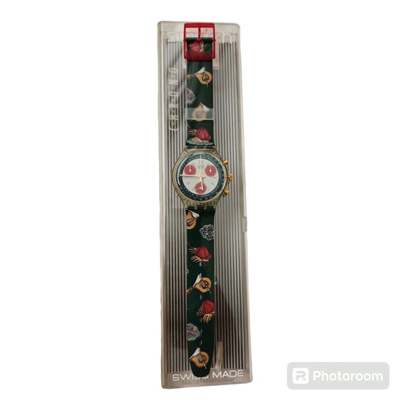 Swatch 1993 vintage Chrono Riding Star SCK102 new in box with new battery - Picture 2 of 9